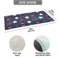 thumbnail image 3 of Haosy Red Yellow Stars Sparks Lightning Bathroom Rugs Non Slip Absorbent Soft Plush Quick Dry Bath Mat, 39"x20", 3 of 8