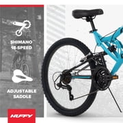 Huffy 24 Trail Runner Mountain Bike, Fits Riders 58” - 70”, Teal, Adult, Womens