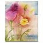 Trademark Art "Pond Flowers" Canvas Art by Sheila Golden