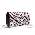 thumbnail image 2 of Xixirimido Women Clutch Bag Elegant PU Leather Evening Bags Envelope Handbags Clutch Purse with Detachable Chain for Party Wedding Prom, Pink Leopard, 2 of 7