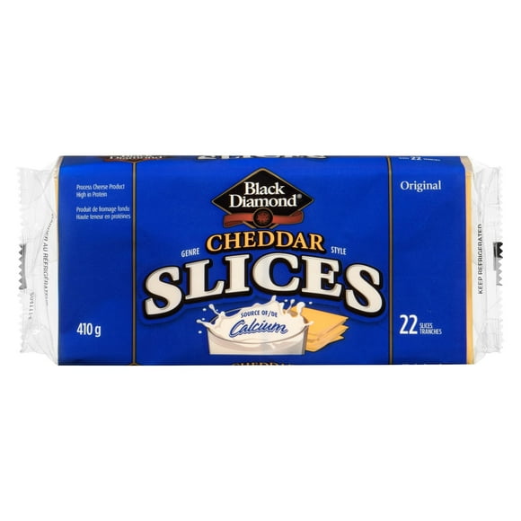 Black Diamond Cheese Slices 22, 22 Slices, 410 g