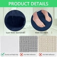 thumbnail image 3 of Tripumer L-Shaped Bath Mat Bathroom Floor Rugs Corner Shower Mat for Square Shower bathroom Navy Blue, 3 of 8