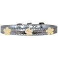 thumbnail image 1 of Fleur d'Or Widget Croco Chien Collier Argent Taille 20, 1 of 1