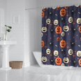 thumbnail image 2 of Dark Blue Pumpkin Ghost Halloween Pattern Shower Curtain 72"x72" ,Bathroom Decorative Shower Curtains Set with 12 Hooks,Modern Waterproof Washable Shower Curtain, 2 of 6