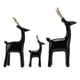 thumbnail image 4 of Figuras De Renos Navideños, Figuras De Ciervos De Cerámica De 3 Piezas Atractivo Decorativo. Redondo Brillante Escultura De Ciervo Adorno Retro De Figuras De Ciervos Para, 4 of 7