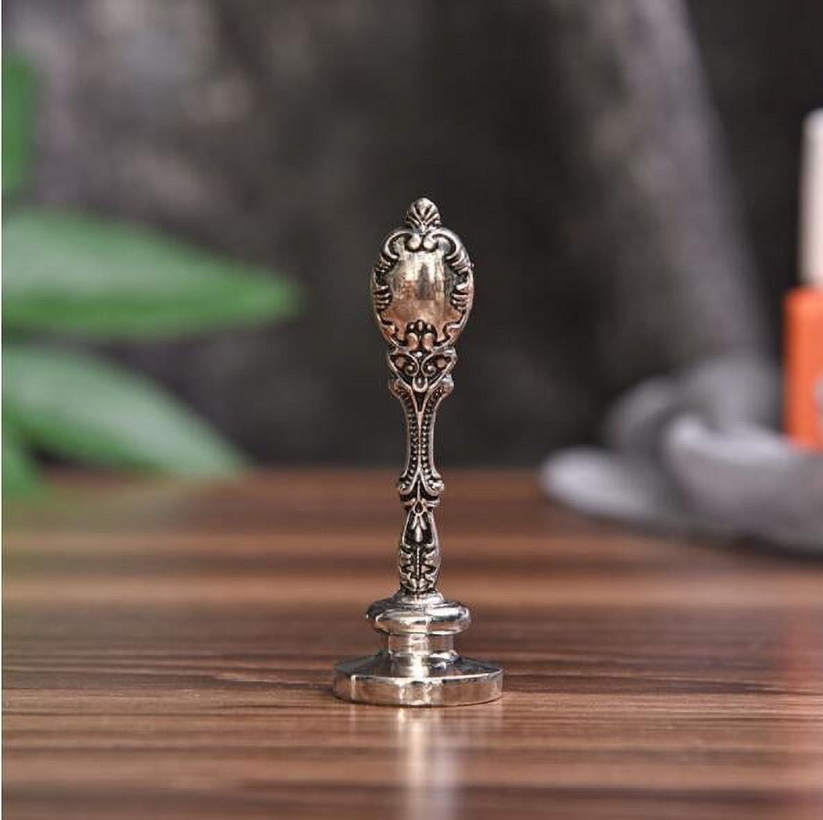 Antique Pen Retro Writing Quill Pen Exquisite Ornate Relief Retro Wax Seal Stamp Kit for Students