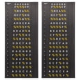 thumbnail image 1 of Raindrops Electric Guitar Fretboard Stickers Black Self Adhesive Decorative Decals for Musical Instruments, 1 of 7