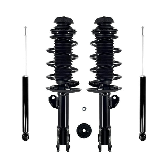 Set of 4 Front Quick Complete Strut-Coil Spring-Rear Shock For 2006-2014 Toyota Yaris