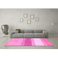 thumbnail image 3 of Ahgly Company Indoor Round Oriental Pink Modern Area Rugs, 3' Round, 3 of 4