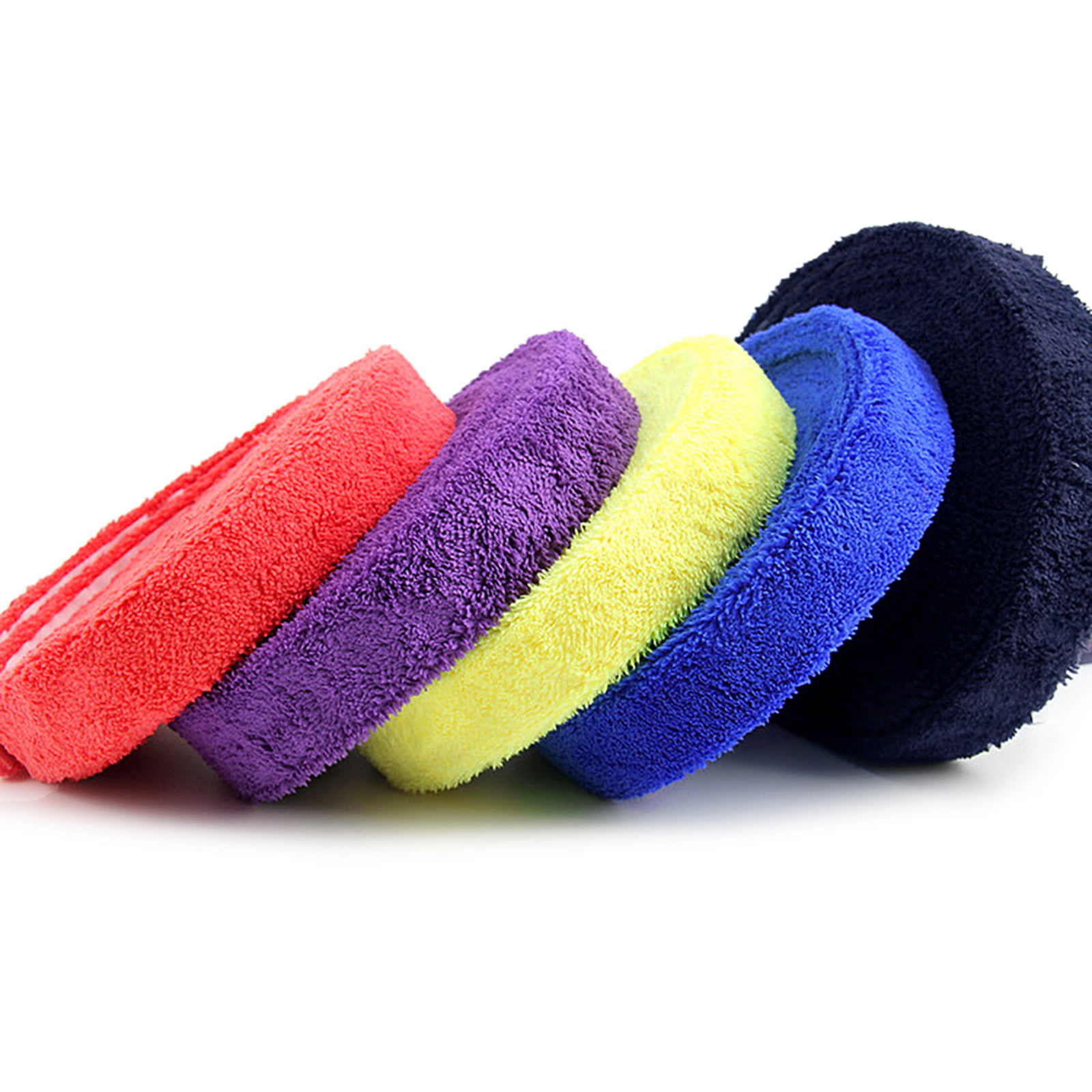1 Reel 10M Towel Glue Grip Badminton Tennis Racket Overgrips Non-Slip Sweat Band 