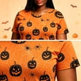 thumbnail image 5 of Axdhxbd Plus Size Halloween Shirts for Women Funny Pumpkin Graphic Tees Loose Casual Short Sleeve Crew Neck T-Shirts Fashion Holiday Tops M-5XL, 5 of 8
