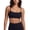 Black, variant on Women's Cotton Adjustable Straps Padded Sports Yoga Bra M, Black