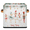 Multicolor 1, variant on CURLYOOT Floral and Butterfly Jungle 11 x 11 Inch Cube Storage Bin, Fabric Storage Cube Foldable Basket with Leather Handles, Organizer Basket for Closet Shelves