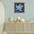 thumbnail image 3 of Stupell Industries Rustic Indigo Turtle Nautical & Beach Painting Gold Floater Framed Canvas Art Print Wall Art, 25 x 25, 3 of 10