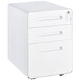 thumbnail image 1 of Lockable File Cabinet, Steel Filing Cabinet on Wheels for Legal, A4, Letter Size, Home Office, 1 of 7