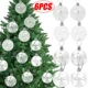 thumbnail image 2 of 6/1 piezas de bolas navideñas transparentes de plástico rellenables, bolas transparentes, adornos colgantes para árbol de Navidad, decoraciones para fiestas, 2 of 5