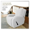 thumbnail image 2 of Recliner Slipcover Stretch Recliner Chair Cover, Leisure Jacquard Single Seat Sofa Slipcover Armchair Covers Anti-Slip Recliner Cover For Recliner Armchair-Off-white, 2 of 7