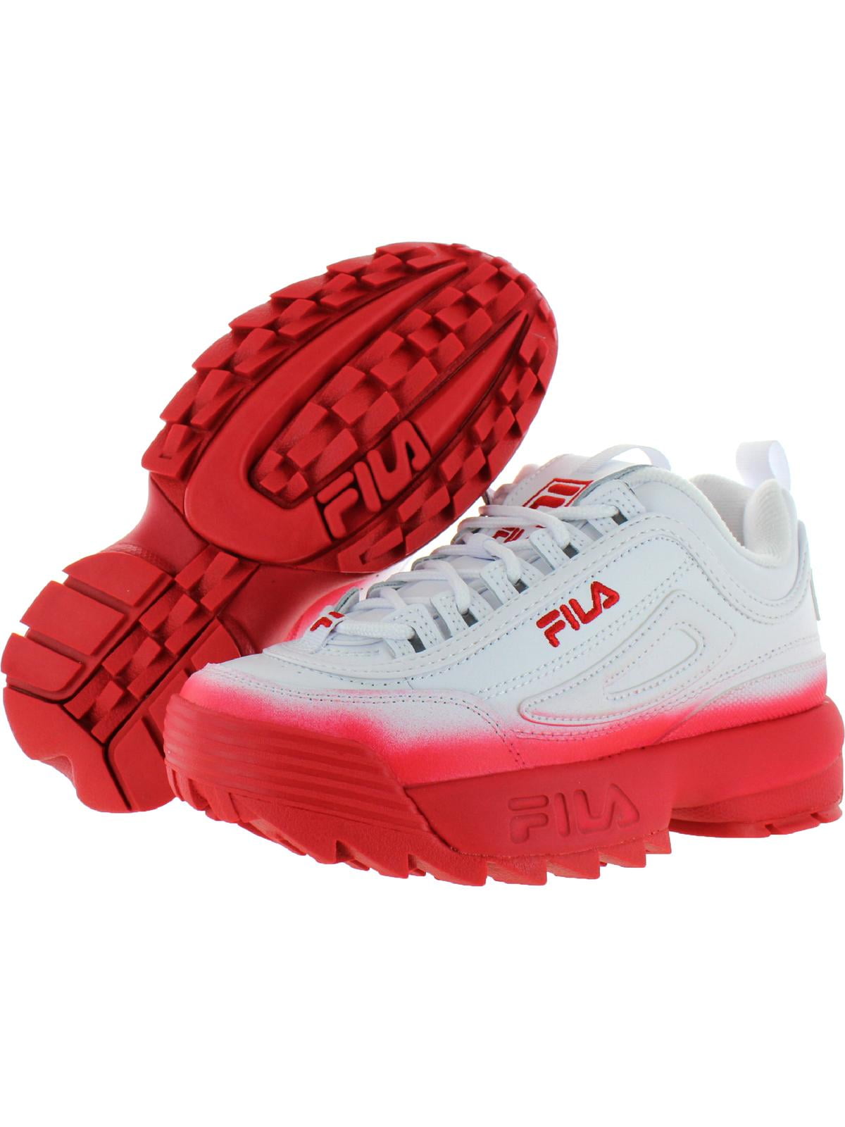 bypass Indica indeks Fila Women's Disruptor Ii Brights Fade White / Red Ankle-High Leather Wedge  Sneakers - 5M - Walmart.com