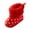 Red, variant on Baby Boys Girls Warm Winter Boots Soft Sole Anti-Slip Newborn Infant Prewalker Toddler Snow Boots