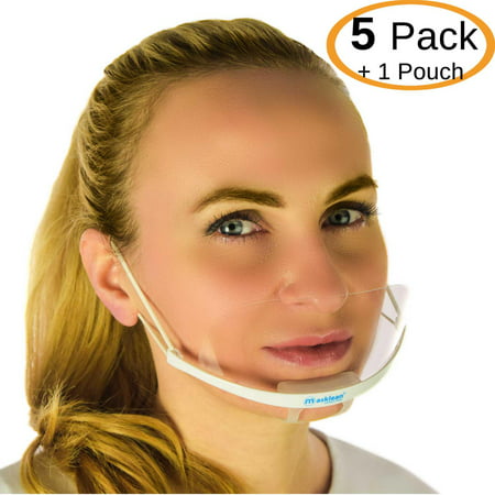 Masklean Clear Transparent Sanitary Mask for Permanent Makeup PMU microblading Tattoo Catering with