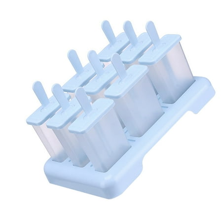 

Tssuoun Ice Cream Mold DIY Ice Stick Maker PP Plastic Mould Kitchen Tool Blue 9 grid plastic