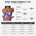 thumbnail image 6 of Lsque Skull colorful mushroom Printed Women'S Sports Bra, Compression, Moisture Wicking, High-Impact Sports Bra For Women,Supportive sports bra-Large, 6 of 9