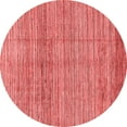 thumbnail image 1 of Ahgly Company Indoor Round Abstract Red Modern Area Rugs, 6' Round, 1 of 4