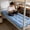 Blue #2, variant on Student Mattress for Dorm Bed - Thickened Fiber Sleeping Pad - Washable Sanded Fabric Foldable Mattress Topper - Twin Size 90x190cm - Breathable Humidity Wicking Cushion for College Dorm Room