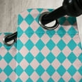 thumbnail image 4 of Ambesonne Geometric Grommet Curtain, Retro Classical Tile, 50" x 63", Turquoise and Lilac, 4 of 6