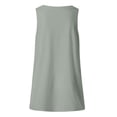 thumbnail image 4 of XIAONU Curved Hem Loose Fit Tank for Women Sleeveless V-Neck Pullover Tunic Tank Lightweight Casual Everyday Tanks, 4 of 5