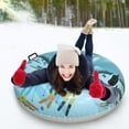 thumbnail image 4 of Inflatable Snow Tube Sled with Handles Winter Snow Tube Outdoor Sports Toy, 4 of 20