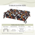 thumbnail image 5 of Halloween Elements Pumpkin Ghost Skull Tablecloth Rectangular Washable Table Cloth Cover for Party Picnic Dinner Halloween Decor 60" X 84", 5 of 5
