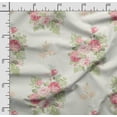 thumbnail image 2 of Soimoi Floral Vintage Print Velvet Fabric Decor Sewing Fabric By The Yard 54 Inch WideDecorative Fabric For Upholstery And Home Accents Beige, 2 of 5