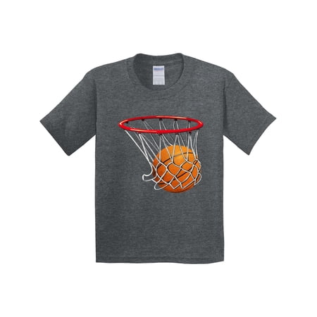 Inktastic Basketball Swish Youth T-Shirt