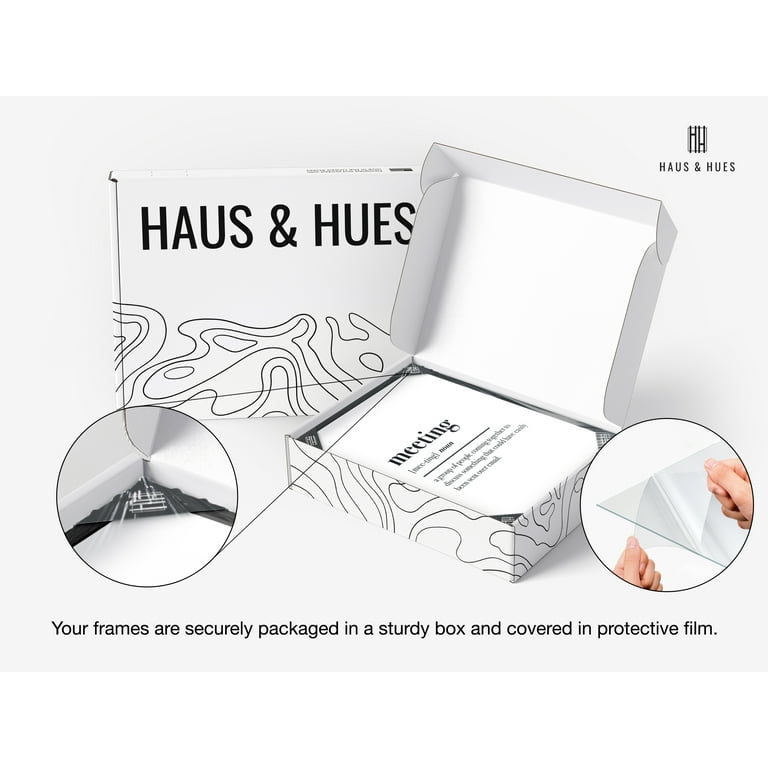 Haus and Hues Home Office Wall Decor - Funny Wall Art for Office Cubicle Wall Decor, Funny Office Decorations for Work Unframed 12x16