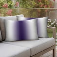 thumbnail image 2 of Outdoor Waterproof Pillow Covers Modern Minimalist Art Purple Grey Decorative Throw Pillow Protectors,Pillowcase Cushion Cases for Patio Sofa Garden Couch,20x12in,Pack of 2, 2 of 14