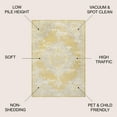 thumbnail image 3 of JONATHAN Y MODERN PERSIAN 4 x 6 Area Rug, Alhambra Ornate Medallion - Yellow/Cream, MDP400G-4, 3 of 12
