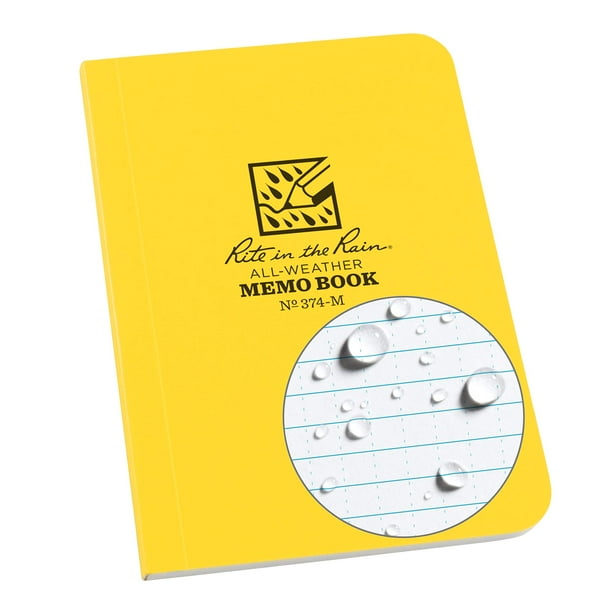 Cuaderno Rite in the Rain, 9 x 13 cm, tapa blanda resistente a la intemperie