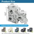 thumbnail image 7 of Xoenoiee Spider Web Pattern Stretch Recliner Slipcovers Halloween Decor Sofa Cover 4-Piece Lazy Boy Chair Covers Furniture Protector Recliner Chair Cover with Storage Pocket for Living Room, 7 of 7