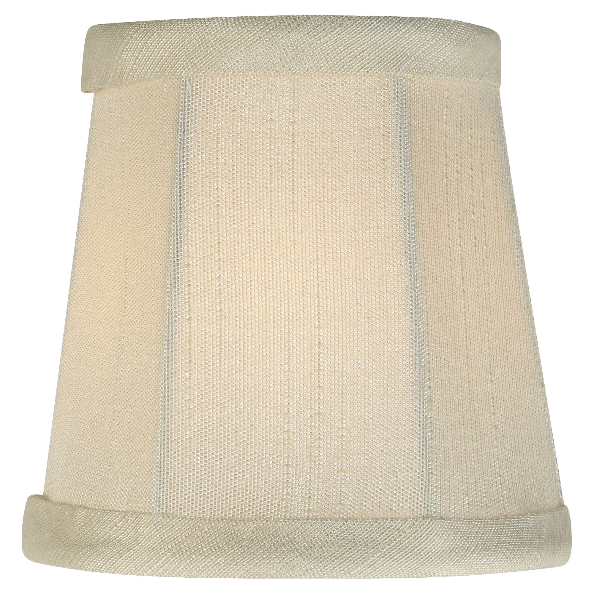 Imperial Shade Set of 8 Empire Lamp Shades Cream Small 3" Top x 4" Bottom x 4" High Candelabra Clip-On Fitting