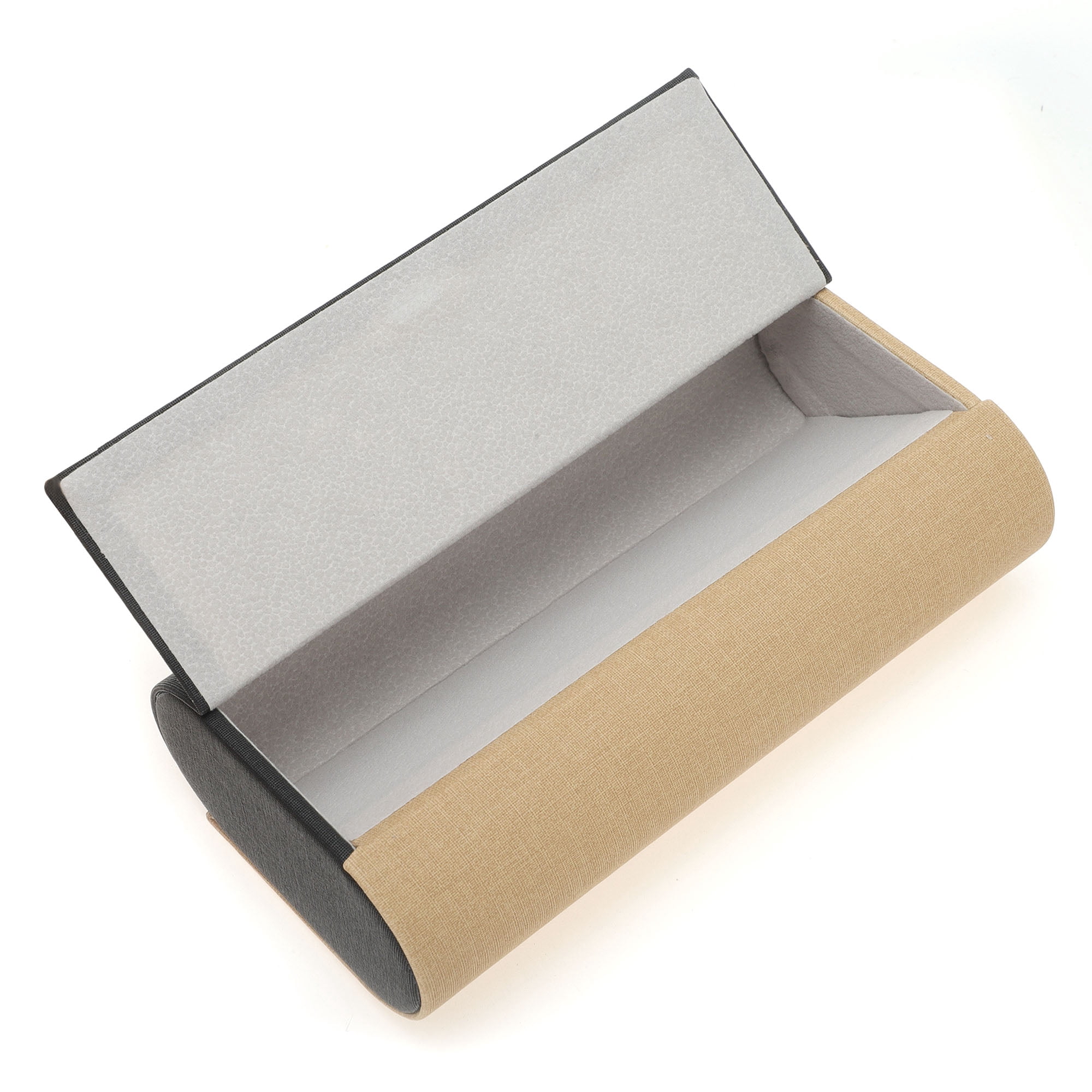 Unique Bargains Portable Eyeglasses Cases Storage 6.34"x3.31"x1.77"(L*W*H) Black Khaki