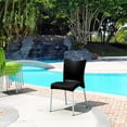 thumbnail image 2 of Compamia ISP045-BLA Juliette Resin Dining Chair Black -  set of 2, 2 of 4