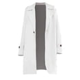 thumbnail image 4 of IMENGL Manteau d'Hiver à Manches Longues à Revers pour Femme, Blanc TG, Taille M-3TG, 4 of 6