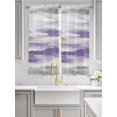 thumbnail image 4 of Purple Grey Ombre Bedroom Curtains 63 Inches length, Abstract Art Oil Painting Modern Window Treatment Curtain Drapes, Rod Pocket Curtain Panels for Living Room Kitchen, 42"x63", 2 Panels, 4 of 7