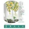 thumbnail image 2 of Summer Lemon Tie Up Curtains for Windows 45 Inch Length Balloon Curtains Kitchen Adjustable Balloon Window Shade Yellow Green Watercolor Botanical Tie Up Valance Bathroom Curtain Window 42"x45", 2 of 6