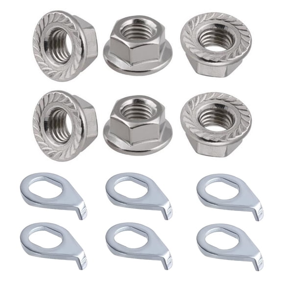 Bicycle Hub Motor Nuts Outdoor 1 Set Accessories M8/ M9.5/M10 Parts Steel For 250W-1000W Motors For E-Bike Brand New