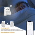 thumbnail image 3 of Reloj despertador para niños con control de aplicación de teléfono inteligente, reloj despertador digital para dormitorio de niños, lindo reloj WiFi junto a la cama con tigre 3D, reloj despe, 3 of 5