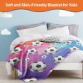 thumbnail image 5 of Yibo Soccer Blanket,Throw Soccer Ball Blankets Lightweight Flannel Warm Cozy Football Blanket Gifts for Sport Fans Kids Super Soft, 5 of 7