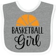 thumbnail image 3 of Inktastic Basketball Girl Sports Girls Baby Bib, 3 of 4