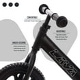 thumbnail image 3 of LAVA SPORT Basalt Black Balance Bike- Lightweight Aluminium Toddler Bike for Kids with Adjustable Handlebar and Seat, EVA Tires-Training Bike, 3 of 7